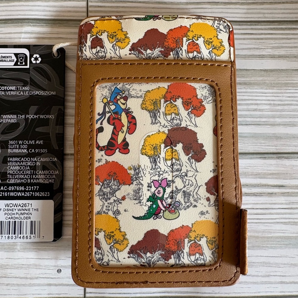 🎃Loungefly Disney Winnie The Pooh Pumpkin Cardholder - Picture 4 of 4